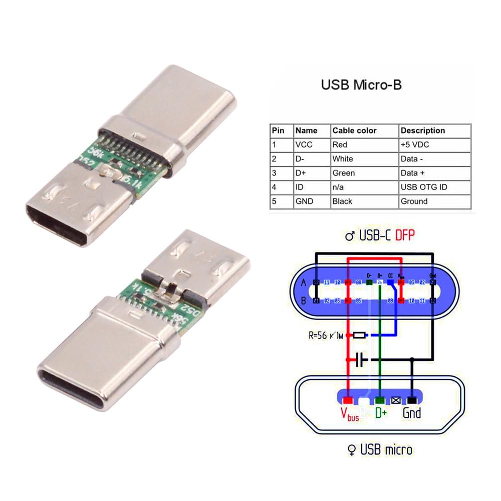 10 Pz/lotto Micro USB 2.0 2pin DIP E Presa SMT A 2pin Clip - Foto 5