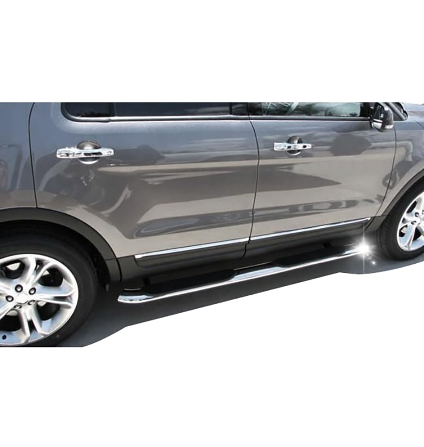 Estribos laterales acero inoxidable para Nissan Pathfinder miniatura 4