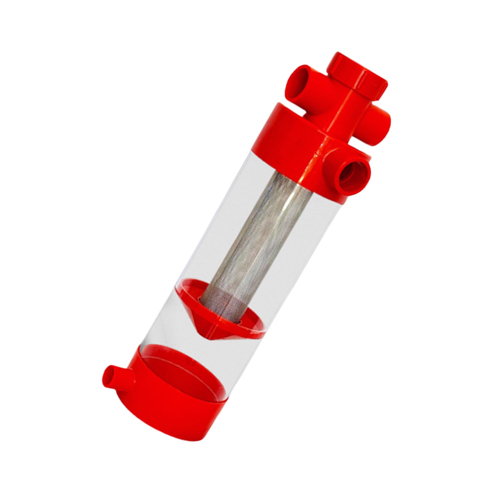 Herramienta de limpieza de acuarios, de acero inoxidable, colector de caca de pescado para tanques de arrecife de agua salada, cría, estanques, terrarios y hábitats, herramienta separadora de