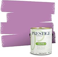 Vista 48 de PRESTIGE Pinturas de pintura interior e imprimación en uno, 1 galón, plano, combinación comparable de Sherwin Williams* Kimono Violet*