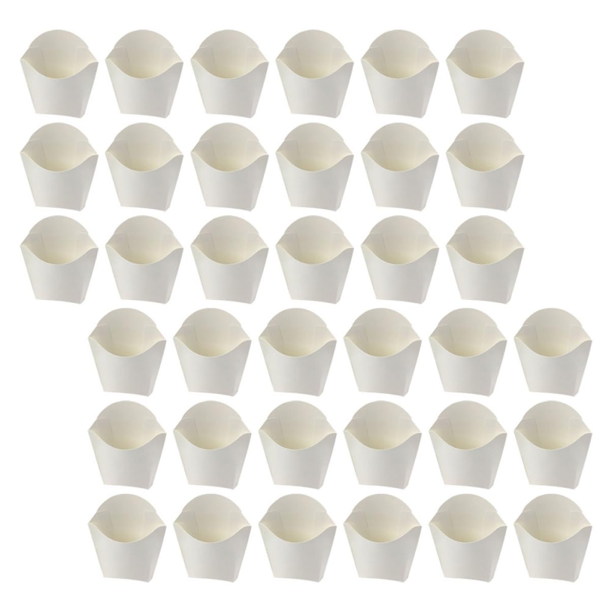 COLLBATH 30pcs Disposable French Fry Holder Blocking Snack for Parties Snack Shops Convenient Food Packaging with Elegant Design for Daily Use and Food Storage