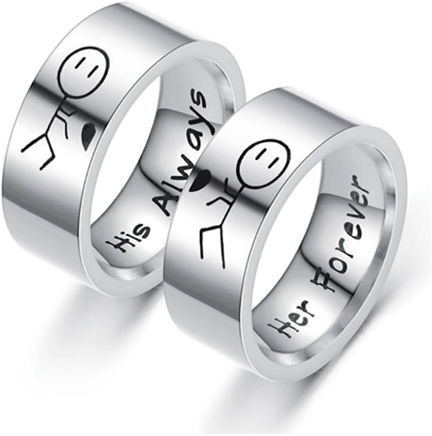 2 pcs Slimming Ring,Titanium steel Couples' rings, Lose Weight Fat Burning Fashion Ring