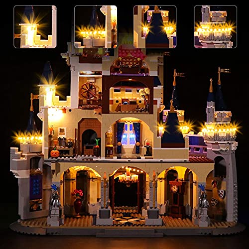 KCGNBQING LED-Beleuchtungsset für Lego Disney Castle - Kompatibel mit Lego 71040 Bausteinen Modell, Nicht Enthalten das… – Bild 7