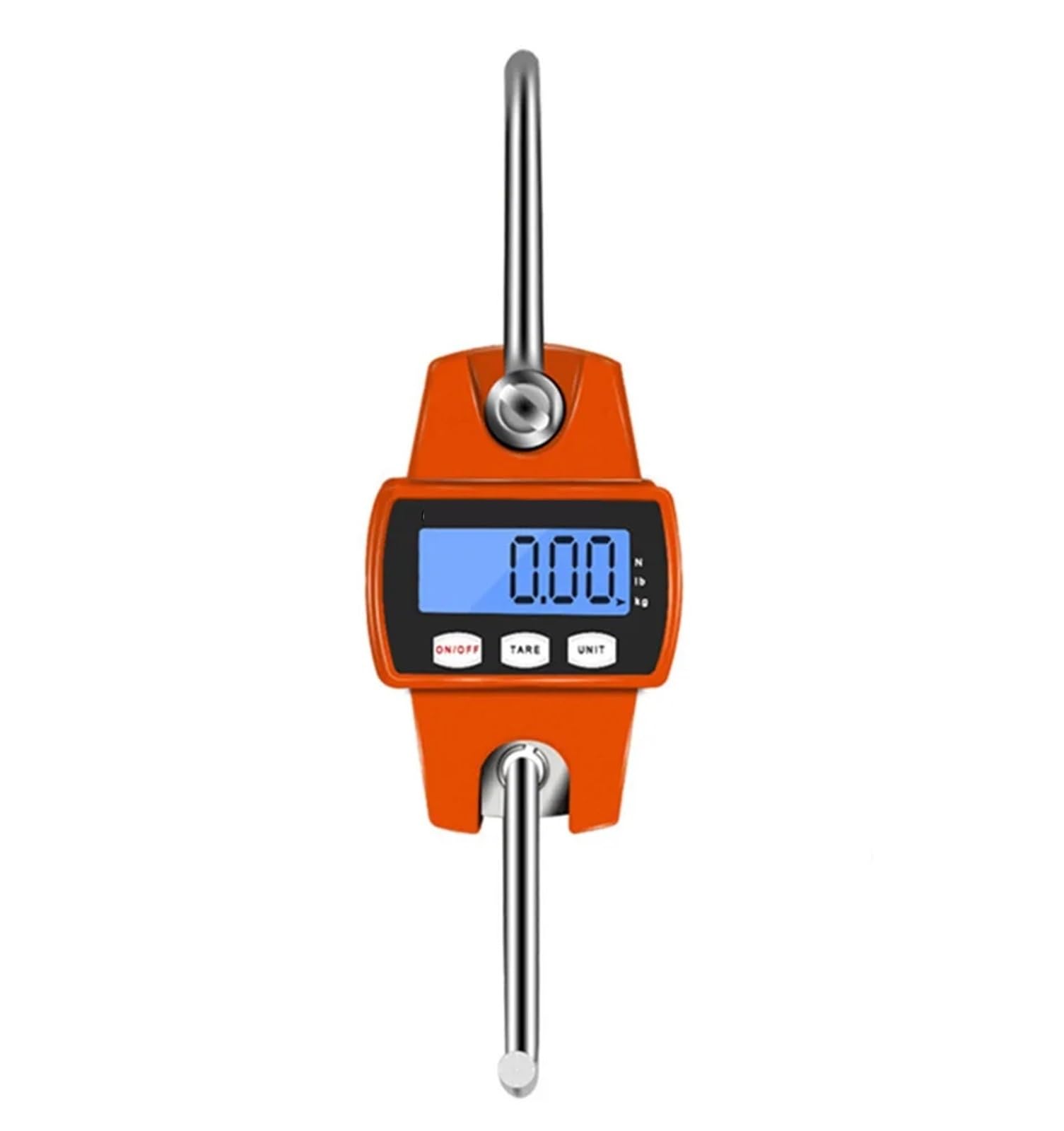 Digital Crane Scale, 300kg/50g Crane Scale Luggage Scale Heavy Hanging Hook Scales Stainless Steel Hook Scale(Oranje)