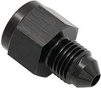 Vista 2 de 1/8 NPT hembra a -3 AN AN3 macho Flare Thread Expander adaptador Expander Accesorios de manguera Aluminio Negro