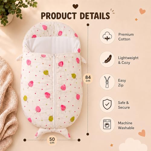 Image of StarAndDaisy Sleeping Sack for Baby| Soft Breathable Cotton Sleep Bag | Wearable Blanket with Zipper | Comfortable Sleep Sack for Boys & Girls | All-Season Baby Sleepwear.