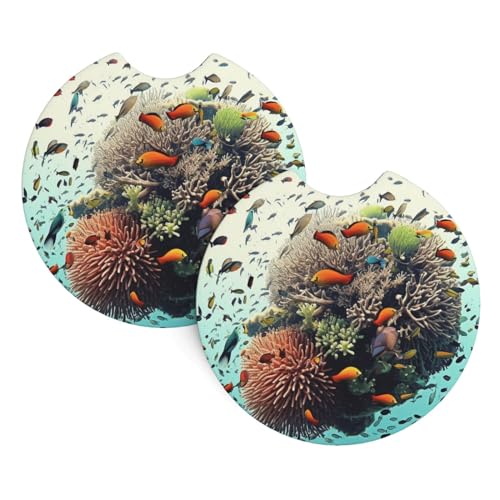Portavasos para carro juego 2 unidades neopreno negro miniatura 2