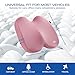 Skechers Seat Cushion, Ergonomic Memory Foam Cushion for Long Sitting Hours on Office & Home Chair, Car Seat Cushion for Sciatica, Coccyx Cushion,Pink