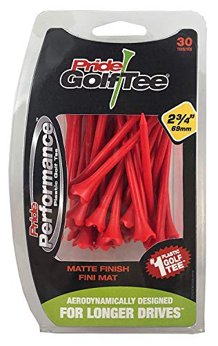 PRIDE GOLF TEE unisex adult 30 Count Golf Tees, Red,