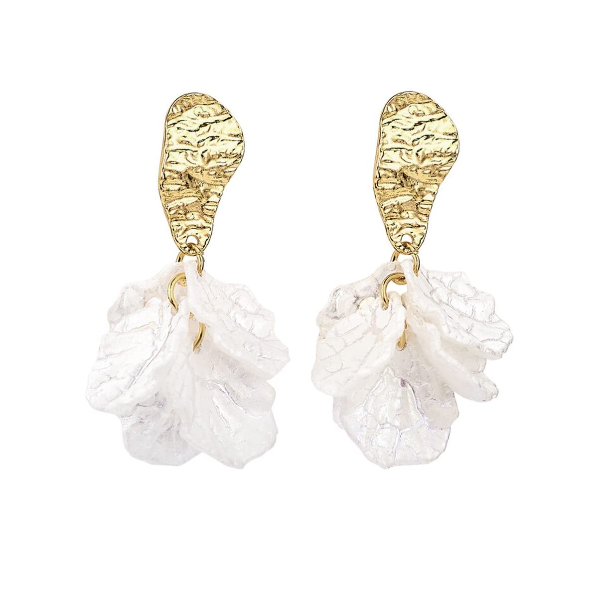 Yellow Chimes Earrings For Women White color Floral Shaped Pearl Drop Earrings For Women and Girls (B0BQR99V7N) Amazon Price History, Amazon Price Tracker