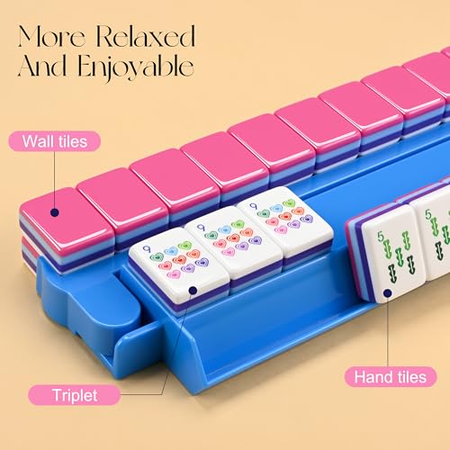 Set de Mahjong americano en forma de corazón miniatura 5