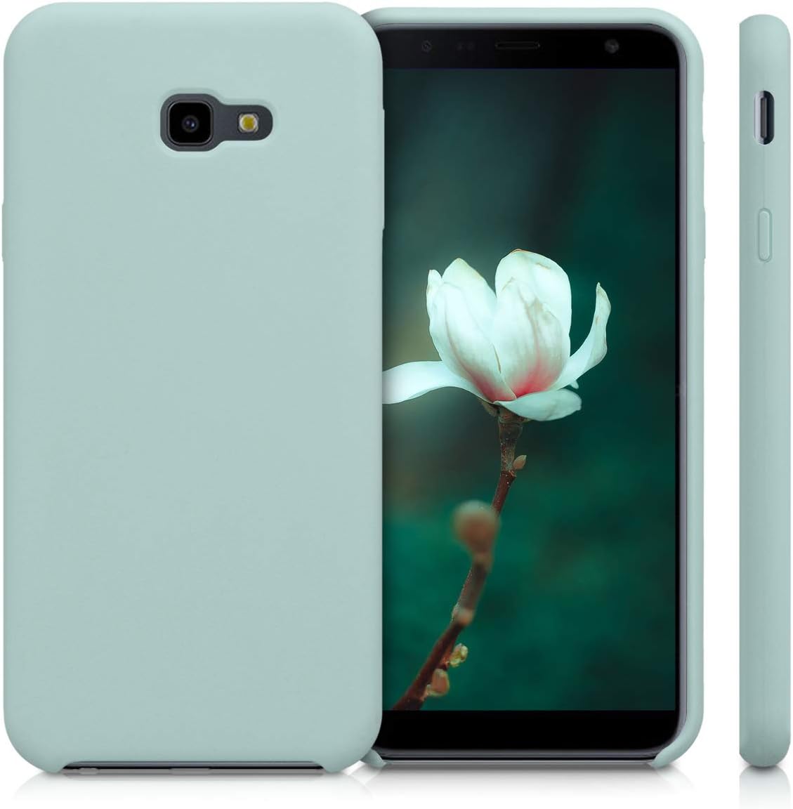 kwmobile Case Compatible with Samsung Galaxy J4+ / J4 Plus DUOS Case - TPU Silicone Phone Cover with Soft Finish - Mint Matte