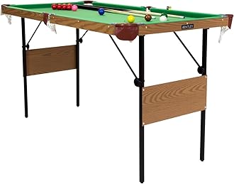 – Charles Bentley 4ft 6in Snooker/Pool Table Green Including Balls & 2 Cues
