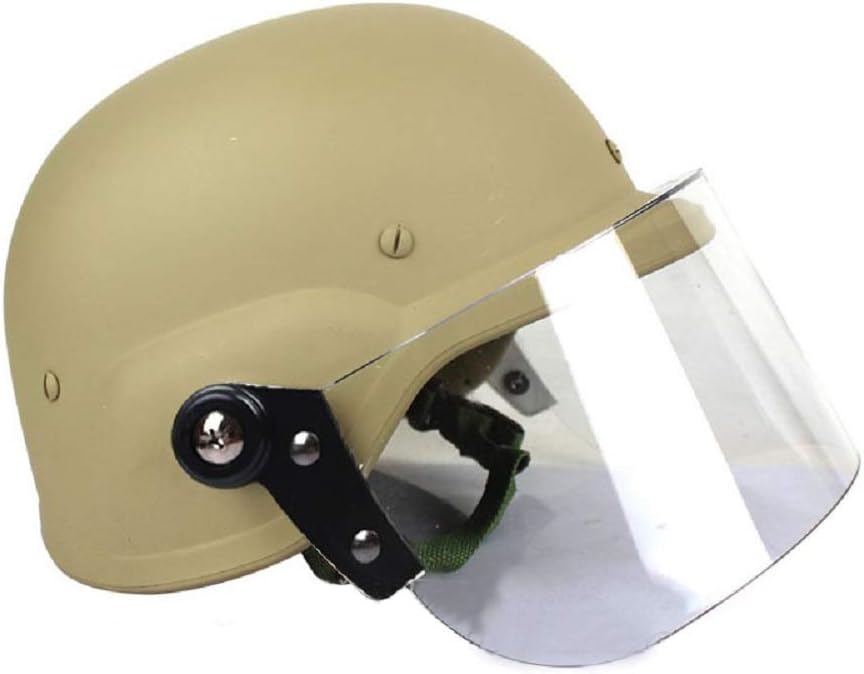 Tactical SWAT M88 Helmet Helmet Airsoft Shooting CS Classic Protective Paintball Helmet with PC Goggles Protective-TAN