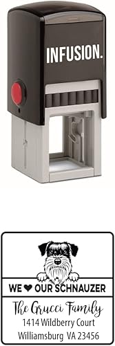 Vista 46 de Infusion Sello de goma cuadrado personalizado para raza de perro (Labrador Retriever)