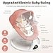 Baby Swings for Infants, Pink Infant Swing with 5 Speeds, 12 Soothing Melodies, Bluetooth & Remote Control, Portable Baby Swing for Indoor and Outdoor (Pink)