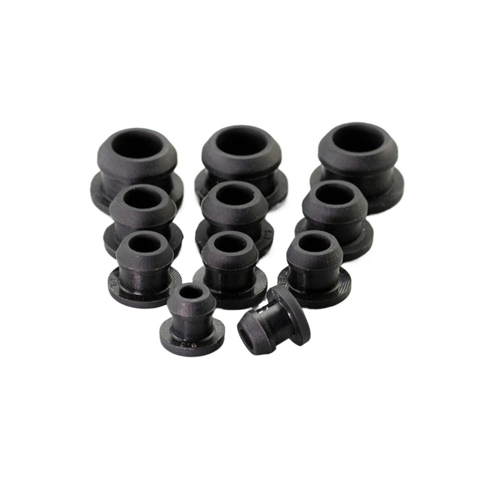 Czarna zaślepka otworu od 4,5 mm do 50,6 z silikonowej Wtyczka w kształcie litery T, uszczelka zatrzaskowa, uszczelnienie końcowe(5pcs,20mm)