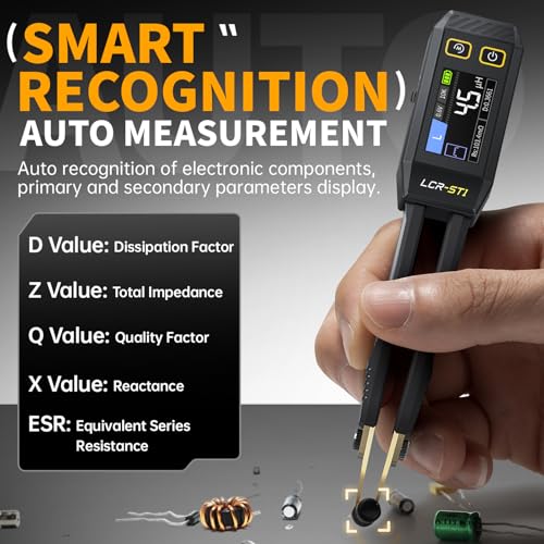 LCR Meter Tester Smart Bridge Tweezer Kit LCR digital brücke tester Digital bridge Messgerät LCR Messgerät Widerstand Induktivität Kapazität Bauteilprüfung (LCR-ST1 Tweezer Bridge)