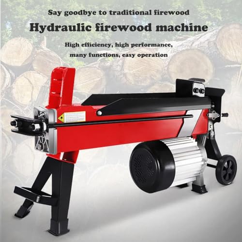 Elektryczny łupacz do drewna, hydrauliczna maszyna do rozłupywania drewna dla małych i średnich użytkowników drewna opałowego, z nożnym włącznikiem i poprzecznym klinem