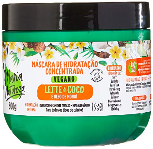 Salon Line Creme Tratamento 300G Maria Natureza Leite de Coco Unit, Branco