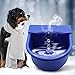 APlayfulBee Automatic Heated Dog Waterer Bowl Feeder Constant Temperature Dispenser 3L Outdoor Thermal Bowl with Float Ball Valves for Pet Dog Horse Cattle Goat Sheep (Blue)