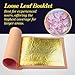 Barnabas Blattgold Edible Gold Leaf 24K - Cake Decorations, Loose Gold Leaf Sheets for Cupcakes - 3.1 inches, Book of 10