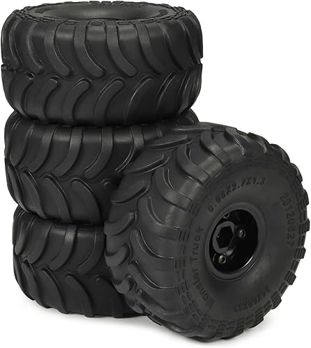 Miniatura 3 de 4 piezas 124 Monster Truck neumáticos con ruedas llanta para RC Car Crawler Axial SCX24 AX24 FMS FCX24 K5 Blazer piezas de actualización