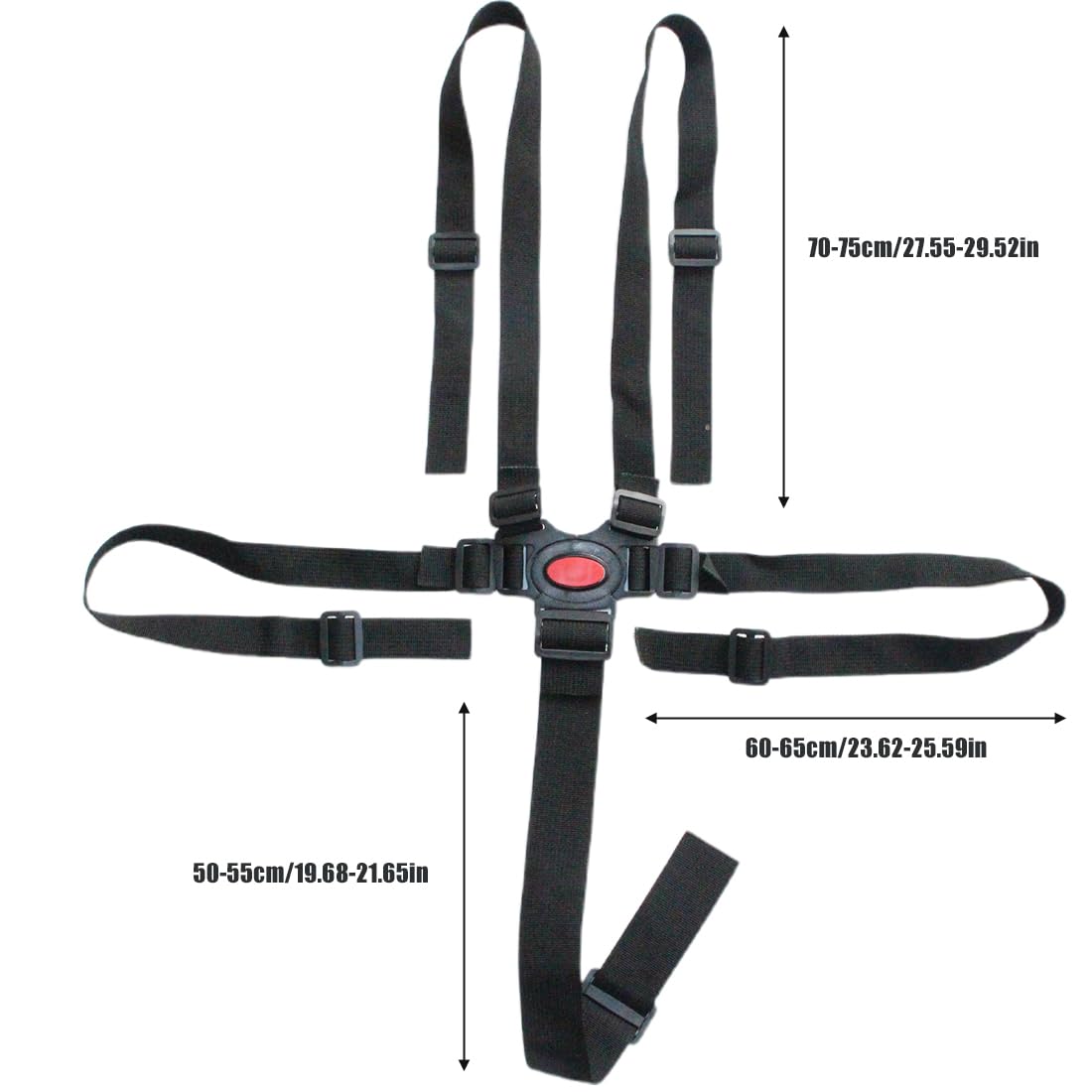 1Pcs Cinture Universali per Seggiolone Cinghie per Seggiolone a 5 Punti, Imbracatura per Seggiolone,Cinture Universali per Seggiolone, per passeggino, seggiolone, carrozzina, passeggino