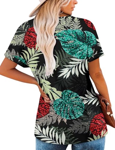 KISSMODA Summer Short Sleeve T Shirt Loose Fit Casual Dressy Women Top 2025 Trendy Ladies Fashion Blouses(S-3XL)