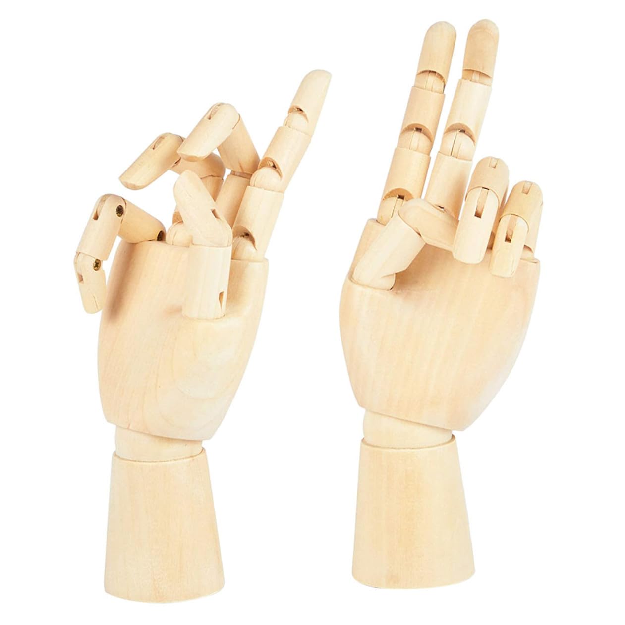 Mains articulées en bois 7 pouces lot de 2 pour croquis dessin artistes