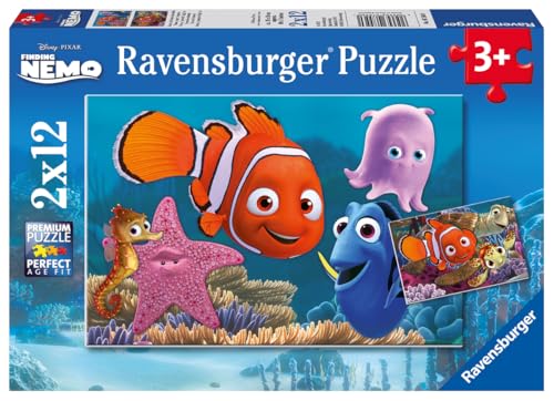 Ravensburger - Puzzle 2x12 pièces - Le Monde de Nemo - Disney Pixar