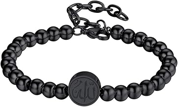 PROSTEEL Allah Bracelet, Muslim Islamic Jewelry Religious Islam Arabic God Charm Stainless Steel Beads Chain Bracelet, fits wrist from 5.9'' to 7.9'', Come with Box