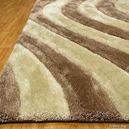 Image of Modern Quality Carpet /Trending Design Hand Woven Fluffy Rug /Mats for Bedroom /Dinning Hall /Living Room 2-inch Thick [Size 10x10 feet Round]