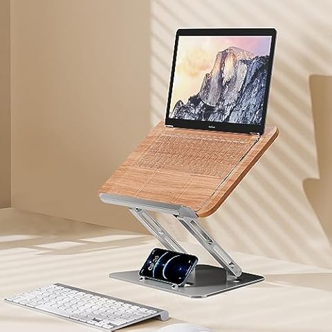 Nauttxon L12 Book Stand for Desk ，Wood Cookbook Stand for Cooking (Wooden) Cover