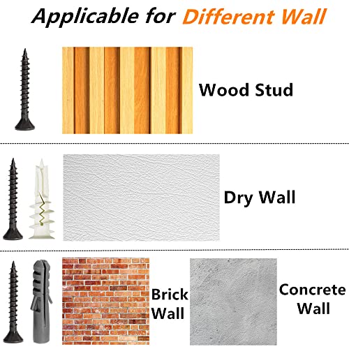 Deep Floating Shelves For Wall 4 Sets, 12 Inch Deep Floating Shelves Black, Wide Floating Shelves Wood Wall Mounted, Large Floating Wall Shelves For Bathroom, Bedroom, Kitchen, Living Room, Office #TOP5