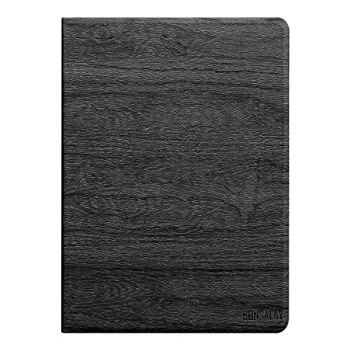 iPad Pro 9.7 Case, iPad Pro 9.7 inch Case,BONSALAY PU Leather Smart Cover Folio Stand Case with Auto Sleep/Wake Function for 9.7 inch iPad Pro 2016-Cool Black