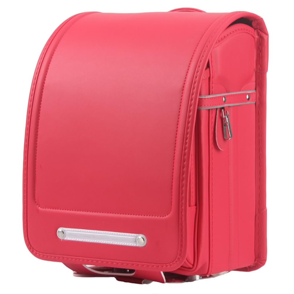 Star-Wind Ransel Randoseru automatic Japanese School bags for boys girls Senior PU leather light weight Rain Cover