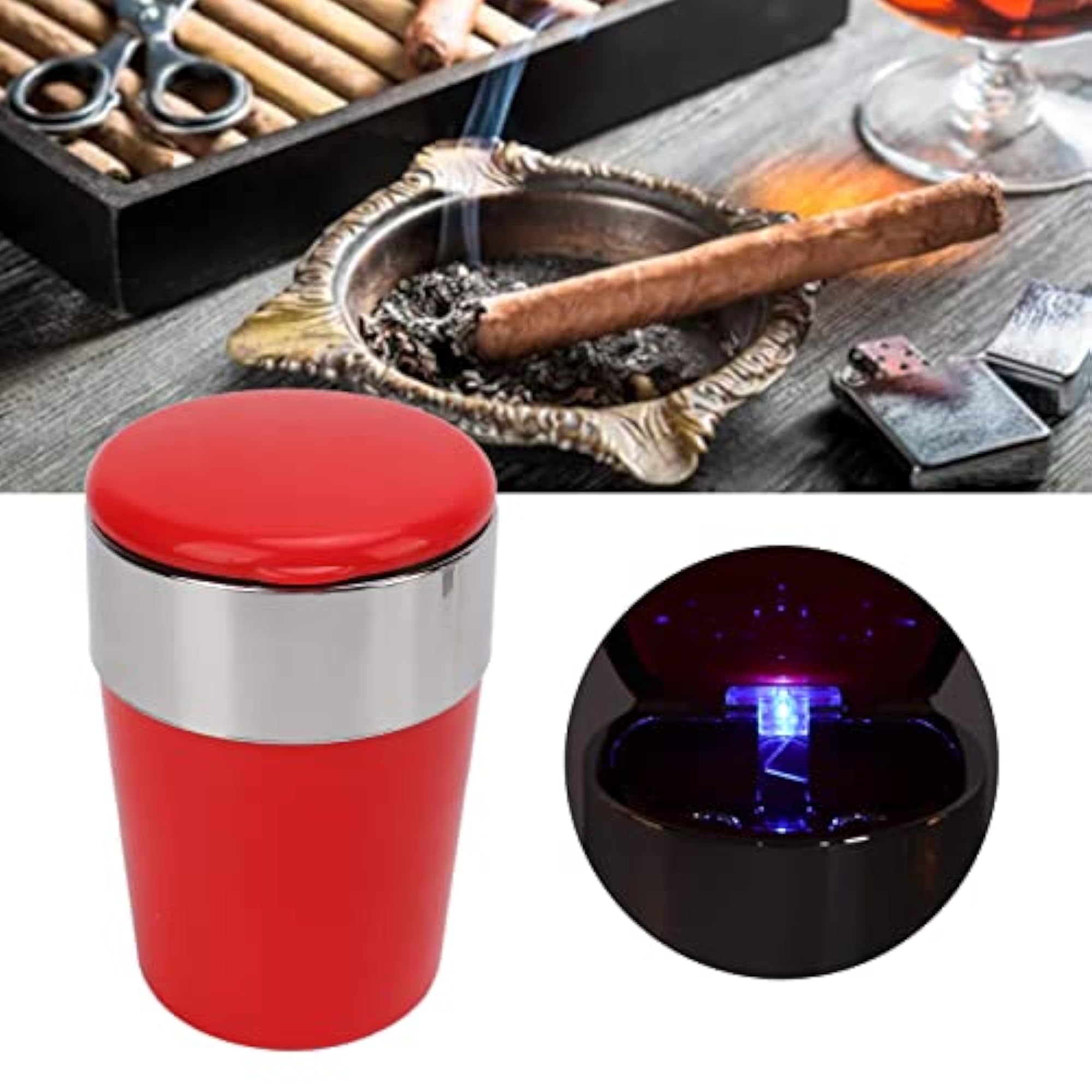 Windproof Ashtray for Car Use