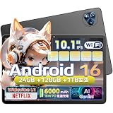 【Android 16 タブレット 10インチ】MENTUME T30 アンドロイド16 タブレット 10インチ 大画面 Wi-Fiモデル tablet GPS搭載 24GB+128GB 8コアCPU PD18W急速充電 6000mAh大容量バッテリー Widevine L1/Netflix対応 Gemini AI 顔認証 無線投影 FMラジオ GMS/TELEC認証 日本語仕様書 グレー