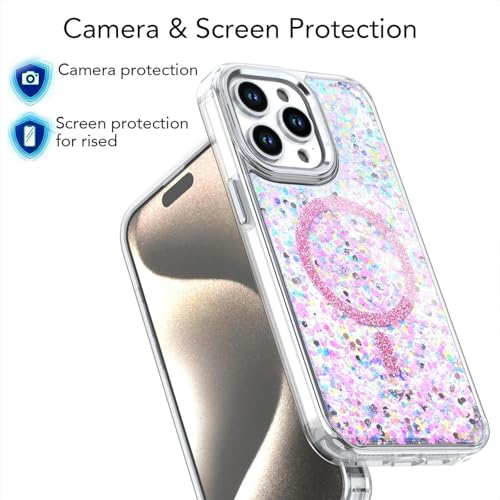 Coque de chargement magnétique iPhone 12 Pro pour illuminer vos soirées en rose - 4