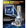 Termitor 9005 9006 Light Bulbs Combo, 150000LM 15X Super Brighter, 6500K Cool White, 1:1 Mini Halogen Size 9005 HB3 & 9006 Accessory with Cooling Fan, Plug and Play, Pack of 4