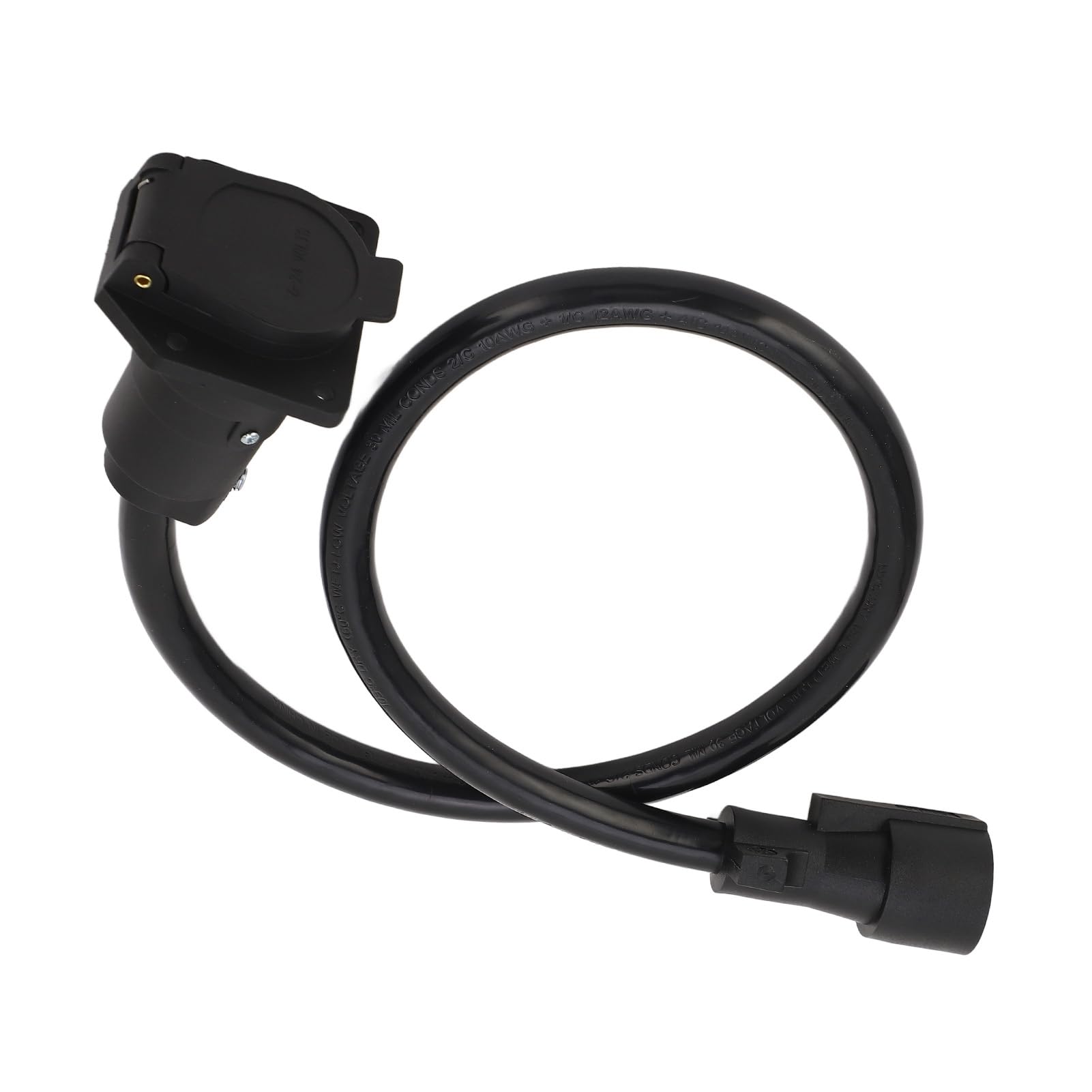 przyczepa przedłużacza 7 Way, 3 -stopowe podwójne złącze męskie wtyczki, linia łącząca RV