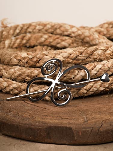 Haquil Viking Hair Accessories Antique Viking Celtic Knot Celtic Hairpins Clip Silver Hair Sticks Irish Hair Decor For Long Hair Jewelry #TOP1