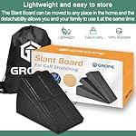 Slant Board Squat Wedge for Calf Stretching，3 Pcs 12" x 6.3" Foot Stretcher Balance Board for Plantar Fasciitis, Adjustable Foam Slant Board Wedge Great for Exercises - Image 3