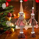 navidad pato donald DECORE SU HOGAR: Use estos hermosos accesorios para decorar cualquier habitación. Le dan carácter a su sala de estar, habitación o mesa de comedor. Nuestro reno es excelente para decorar en bodas/cumpleaños. Estos novedosos adornos estilo gnomo también se pueden usar en cafeterías, tienda, restaurantes, hoteles, bares o clubes. Si lo desea puede regalar estos adornos a sus familiares y amigos que aman coleccionar figuras.