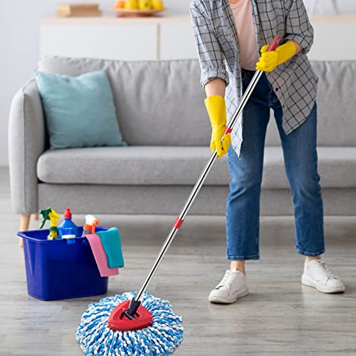 Grarend 4-Section Spin Mop Replacement Head Handle, Compatible With Ocedar Mop Handle For Easywring Mop Refills, 2.5-To-5 Foot Easy Cleaning Floor Head Mop For Floor Cleaning (American Screw) #TOP6