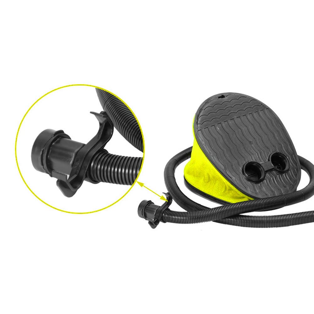 Pompa ad aria manuale a pedale Kuuleyn, pompa ad aria portatile con 3 valvole, adatta per kayak e pedalò.