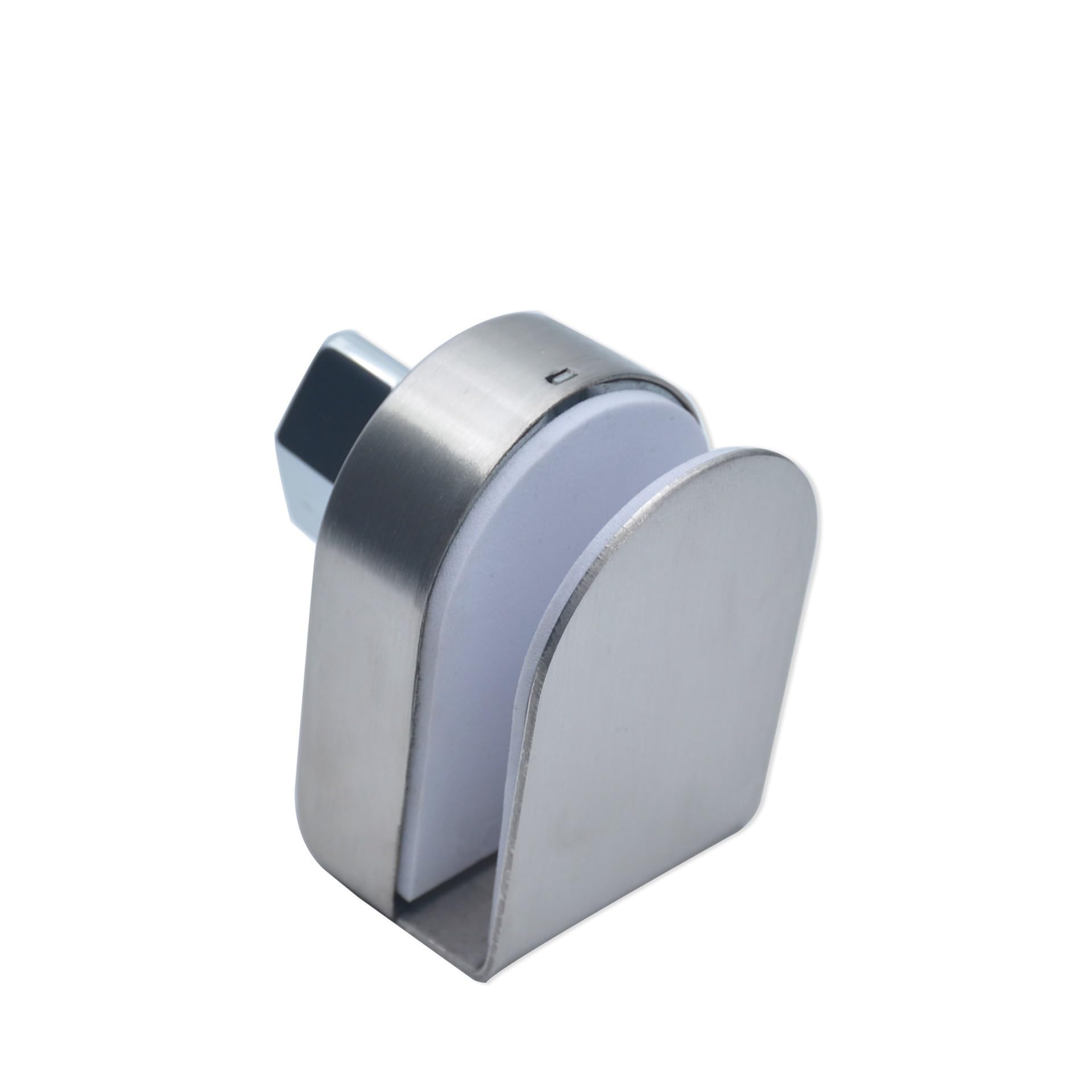 Serrure de sol en acier inoxydable sans trou pour double porte simple en verre de bureau