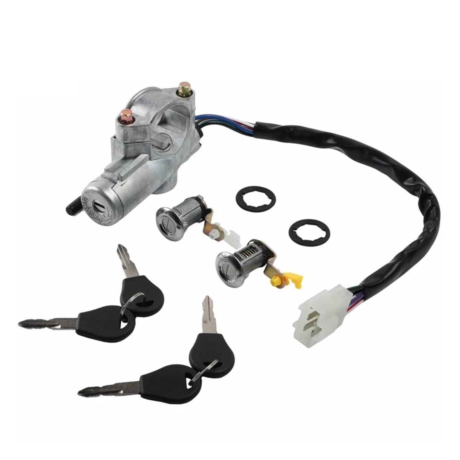 Njprmbq One Color Motorcycle Ignition Lock Car Door Lock With 2 Keys For Nissan For D21 For Pickup For Pathfinder 1987-1991 8060001G25 8060101G25