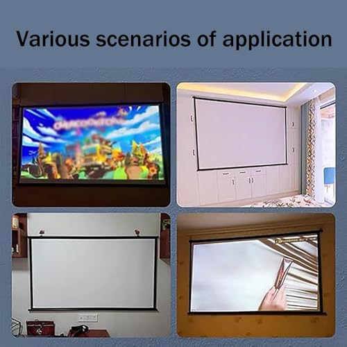 Pantalla manual portátil para proyector 72 pulg (16:9) miniatura 6